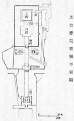 芝台徳院霊廟平面図