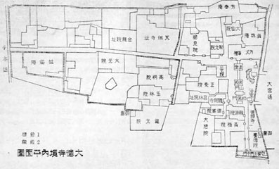 大徳寺境内平面図