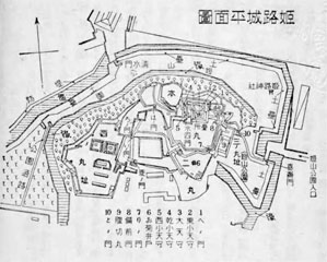 姫路城平面図