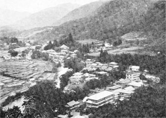 塩原温泉　畑下、門前付近